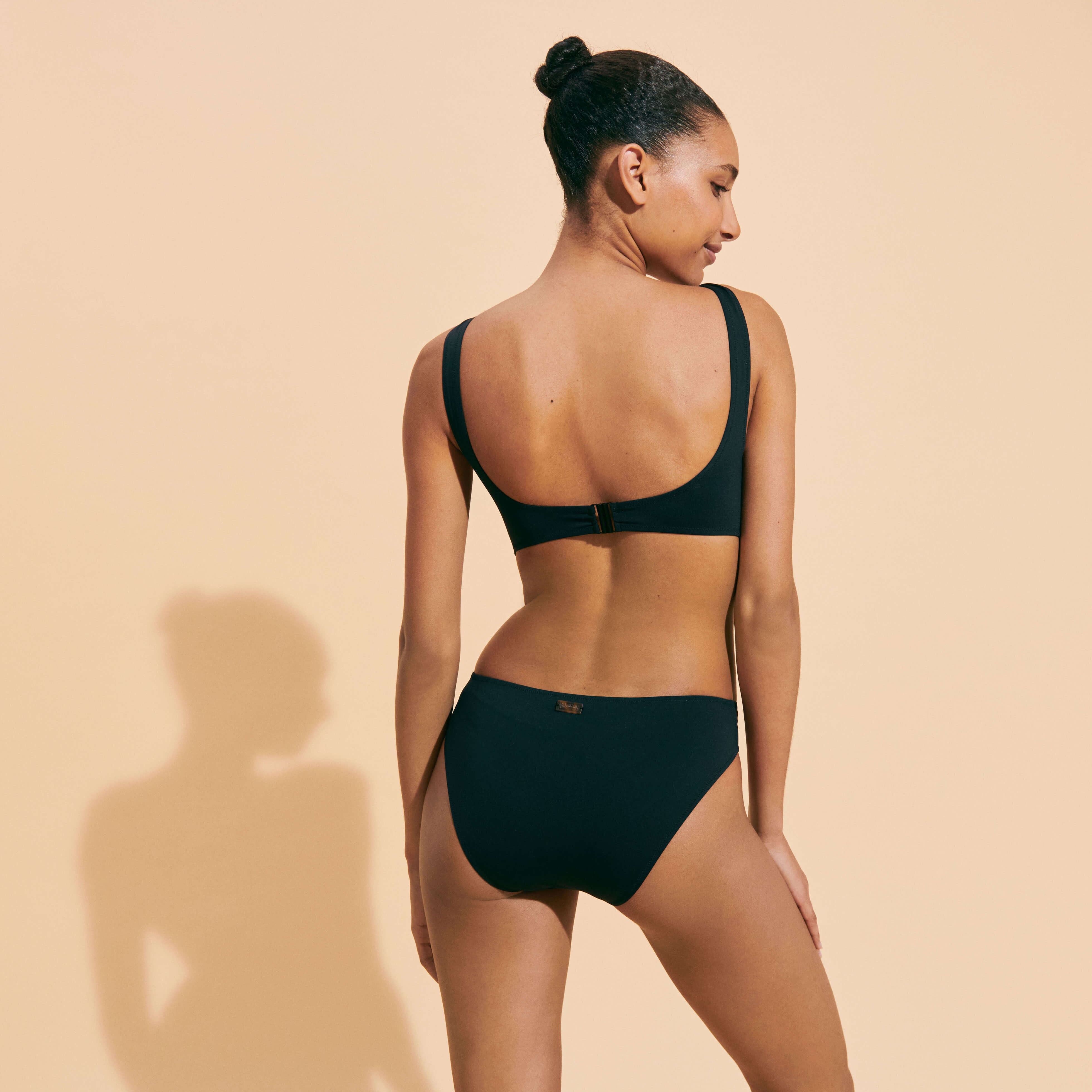 Women One-Piece Trikini Graphic Swimsuit Solid - 3