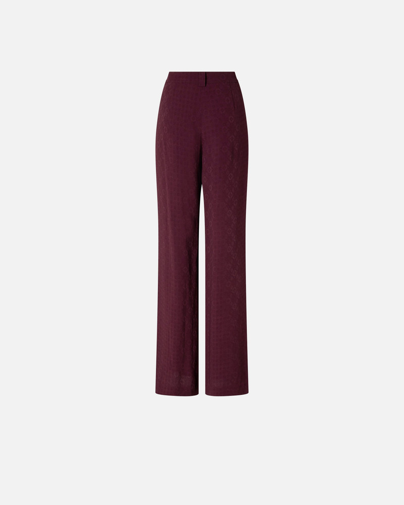 PINKO TROUSERS IN JACQUARD WITH TIE MOTIF outlook