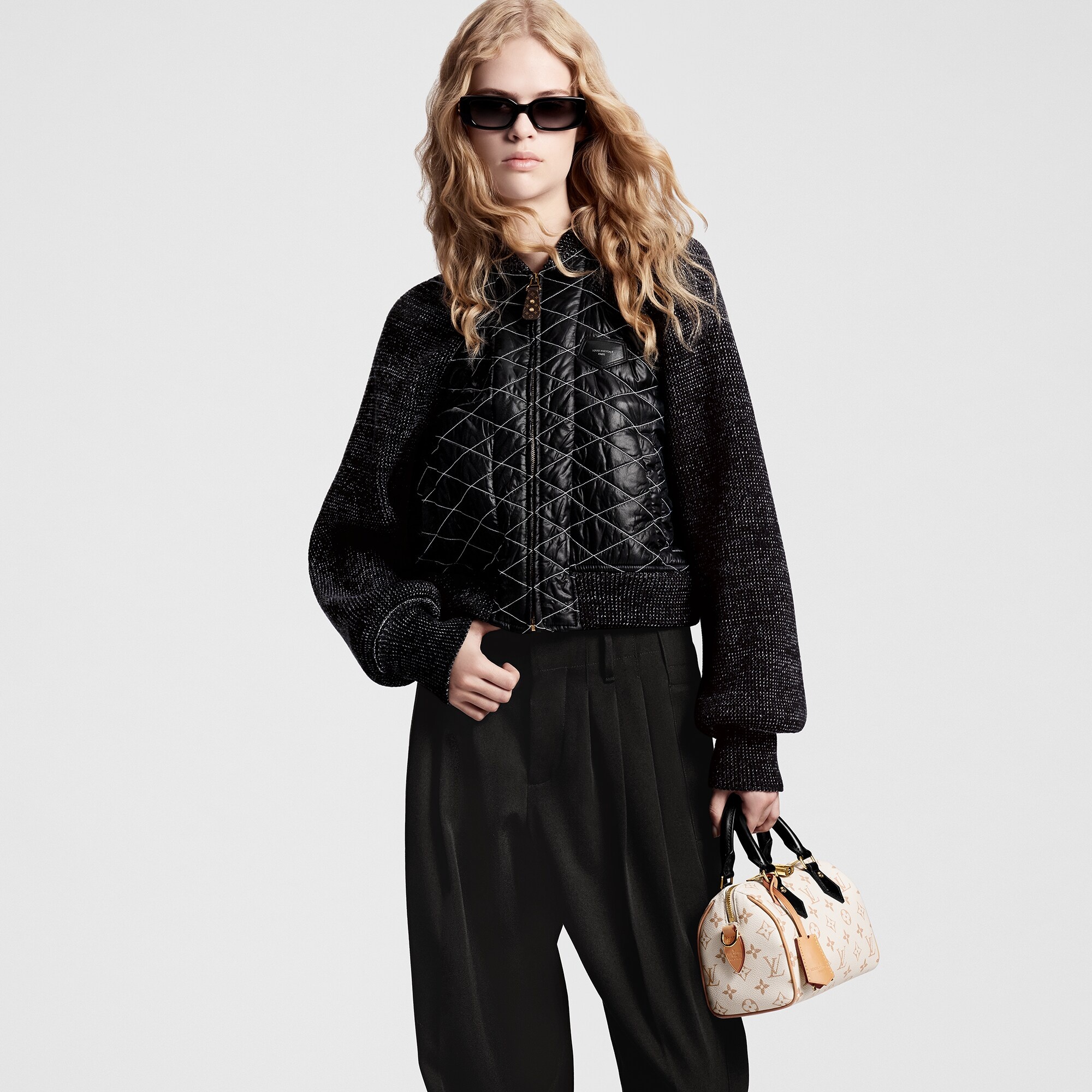 Quilted Malletage Bomber Jacket - 5