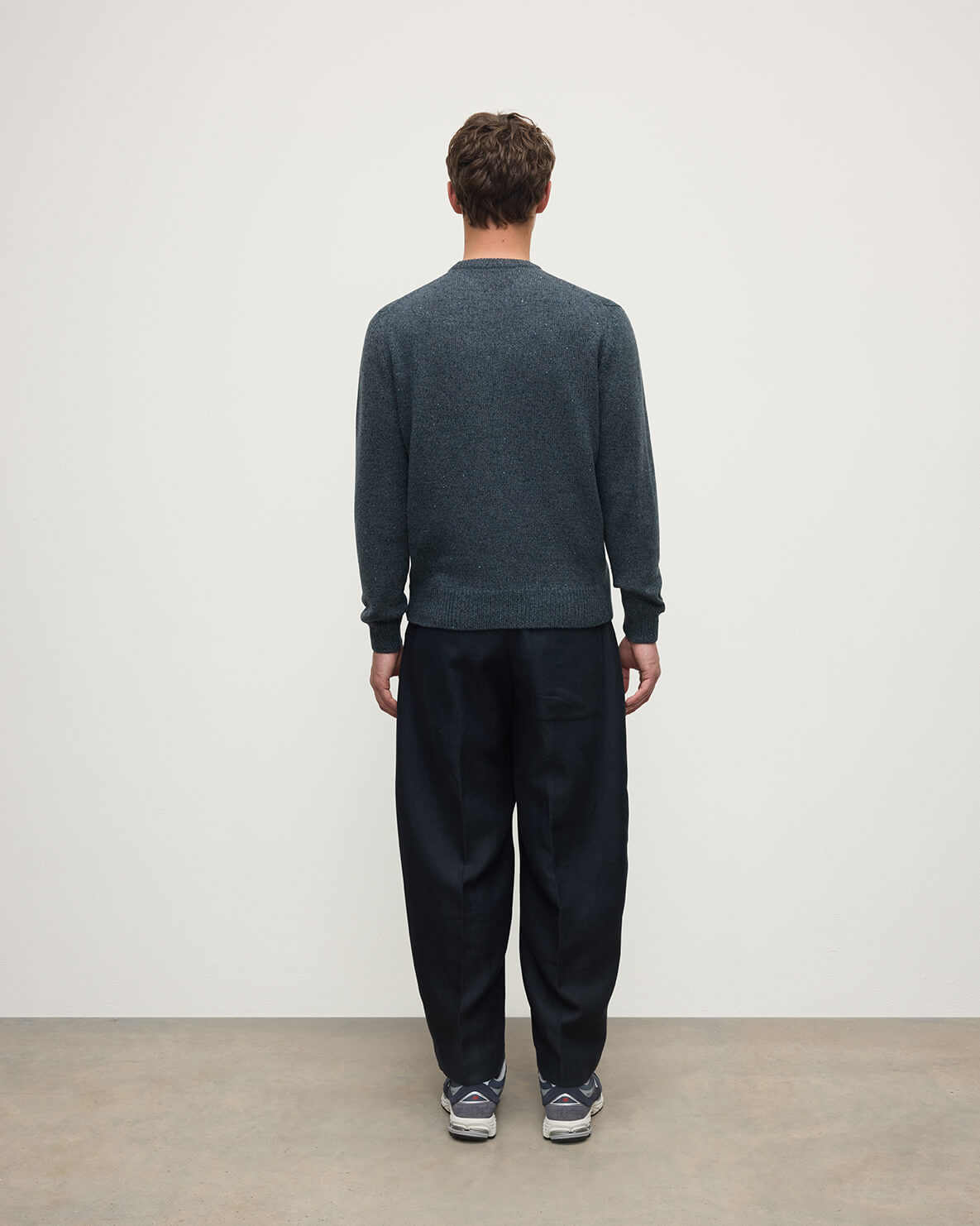 Blue Donegal Cashmere Marl Jumper - 4