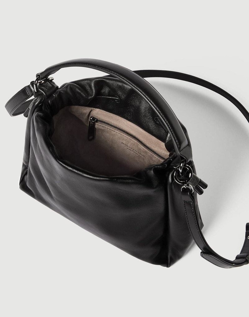 Mellow small bucket bag in soft leather with monili 5