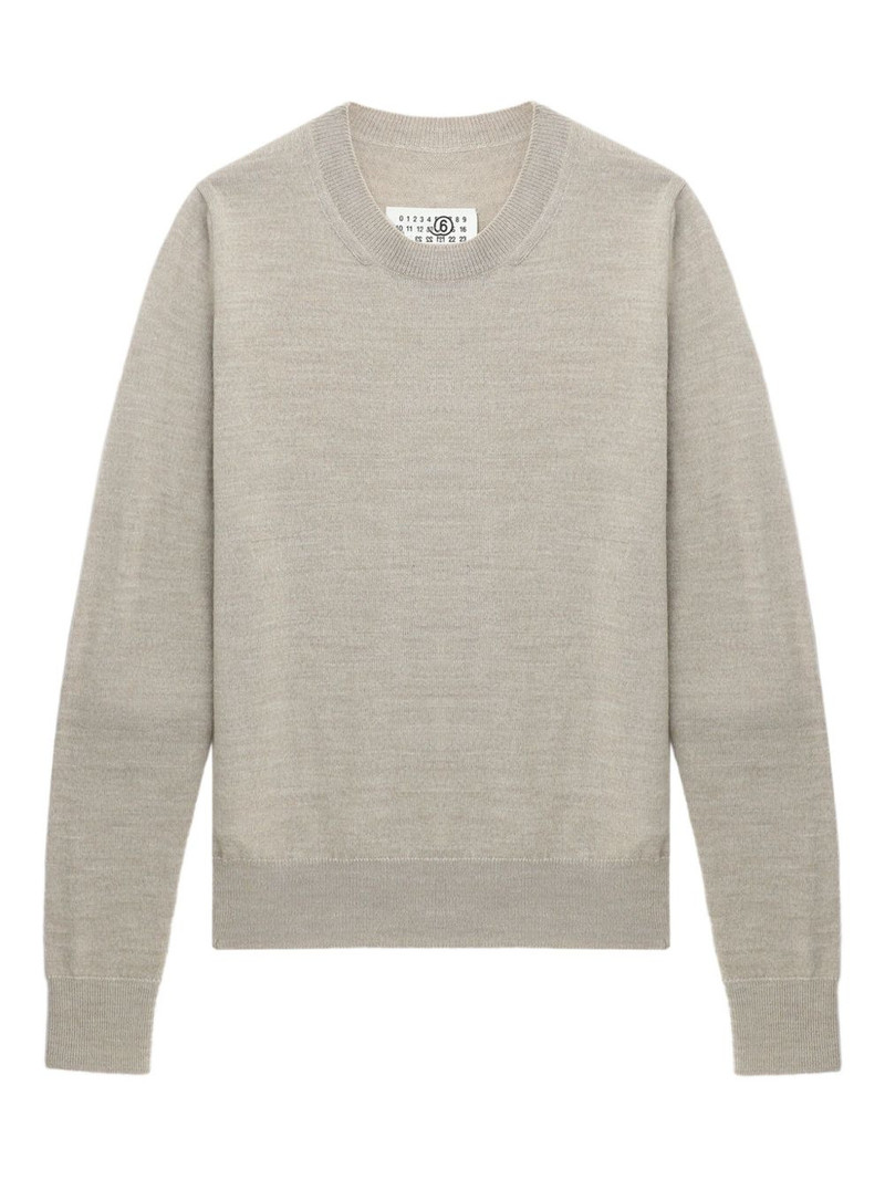 elbow-patch crew-neck sweater 1