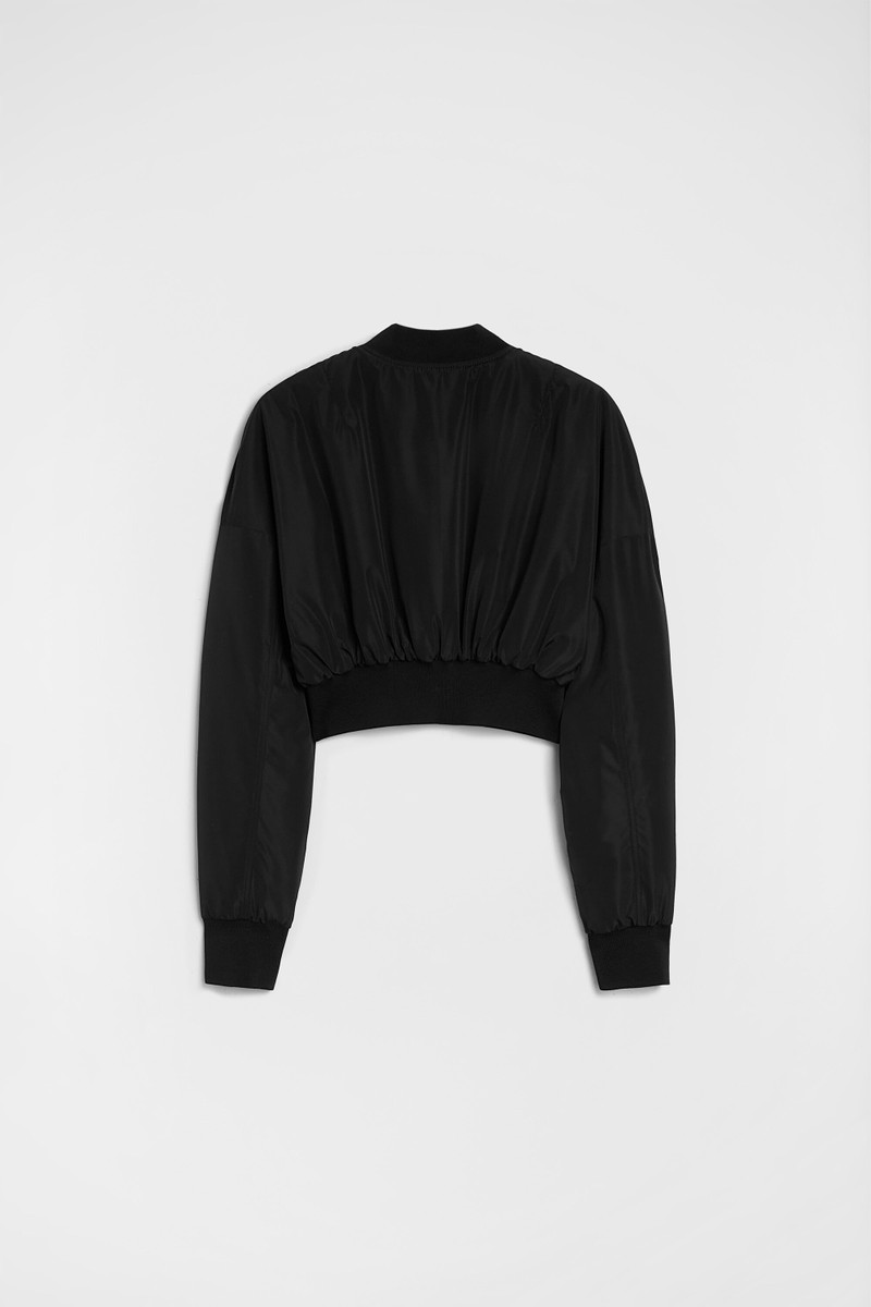 Taffeta Cropped Bomber Jacket 6