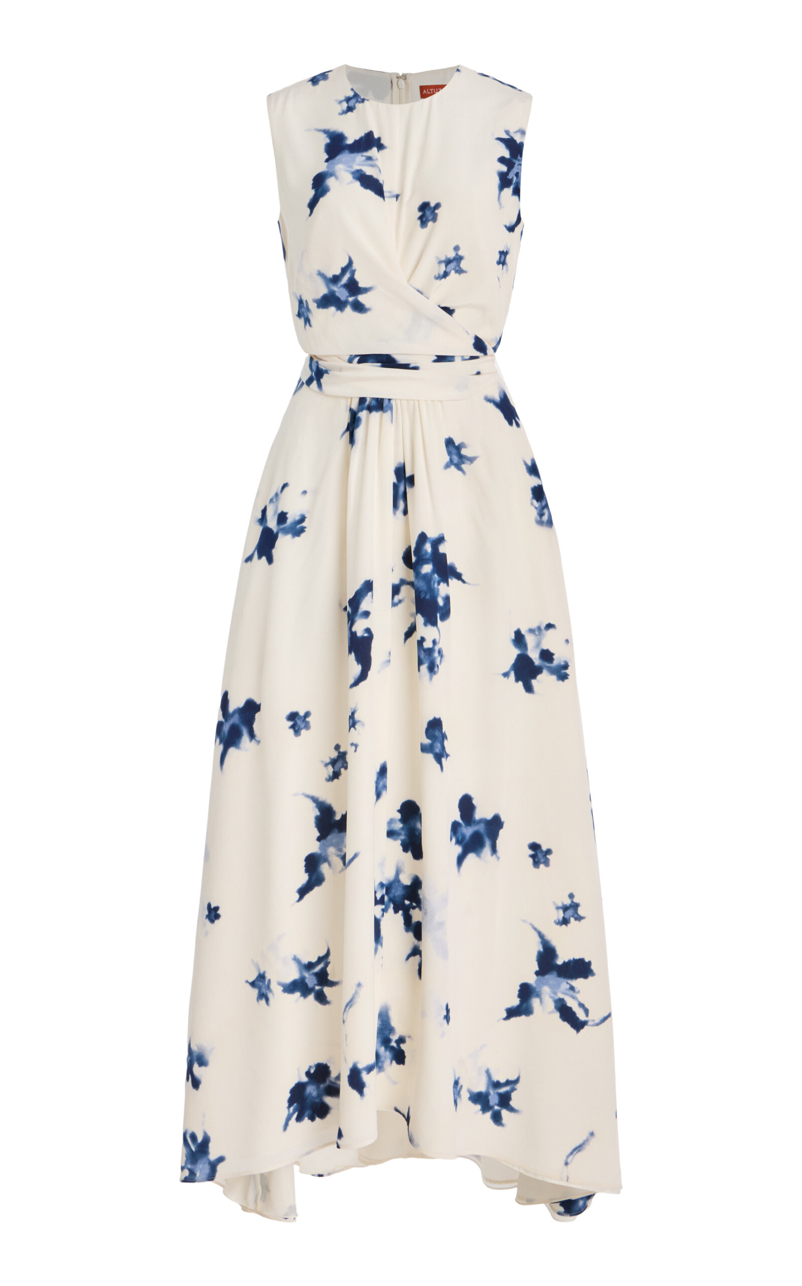 Penny Printed Silk Midi Dress floral - 1