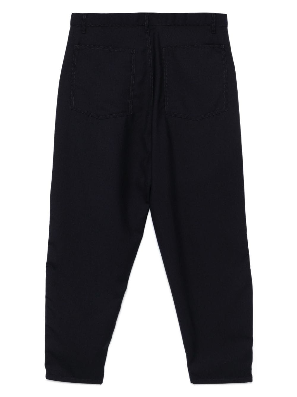 draped-detailed trousers - 2