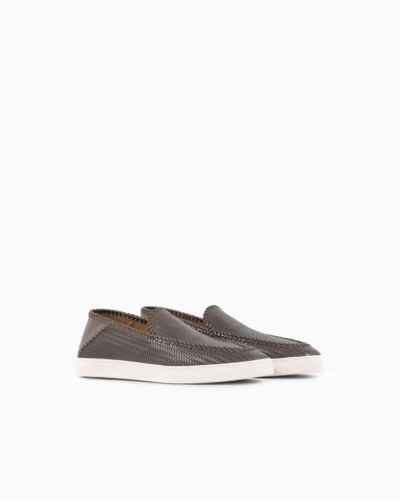 Galleria 3 Braided printed leather slip-ons - 2