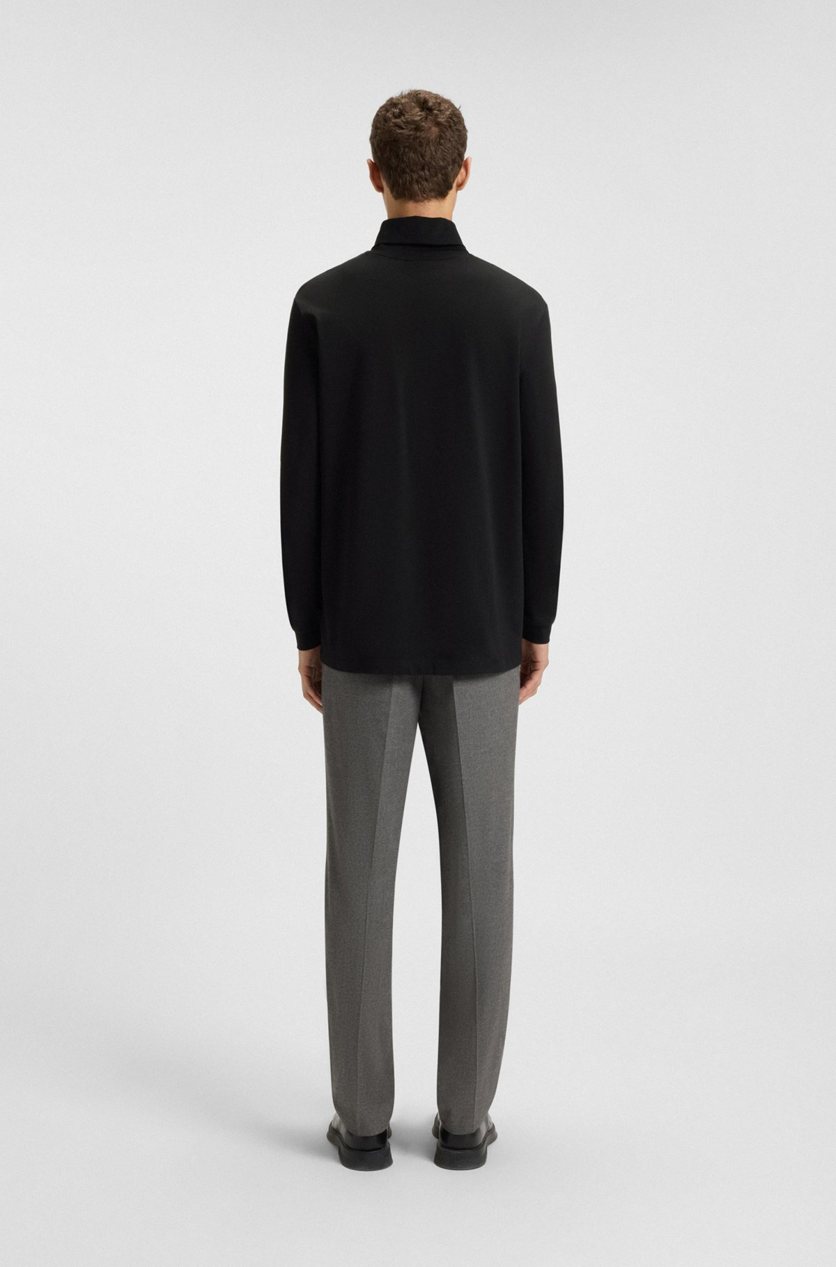 ROLLNECK LOGO T-SHIRT IN COTTON - 5