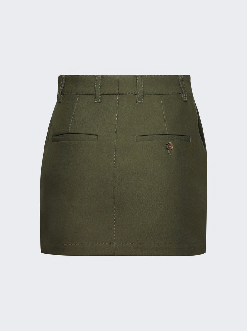 WARDROBE.NYC Drill Mini Skirt Military outlook