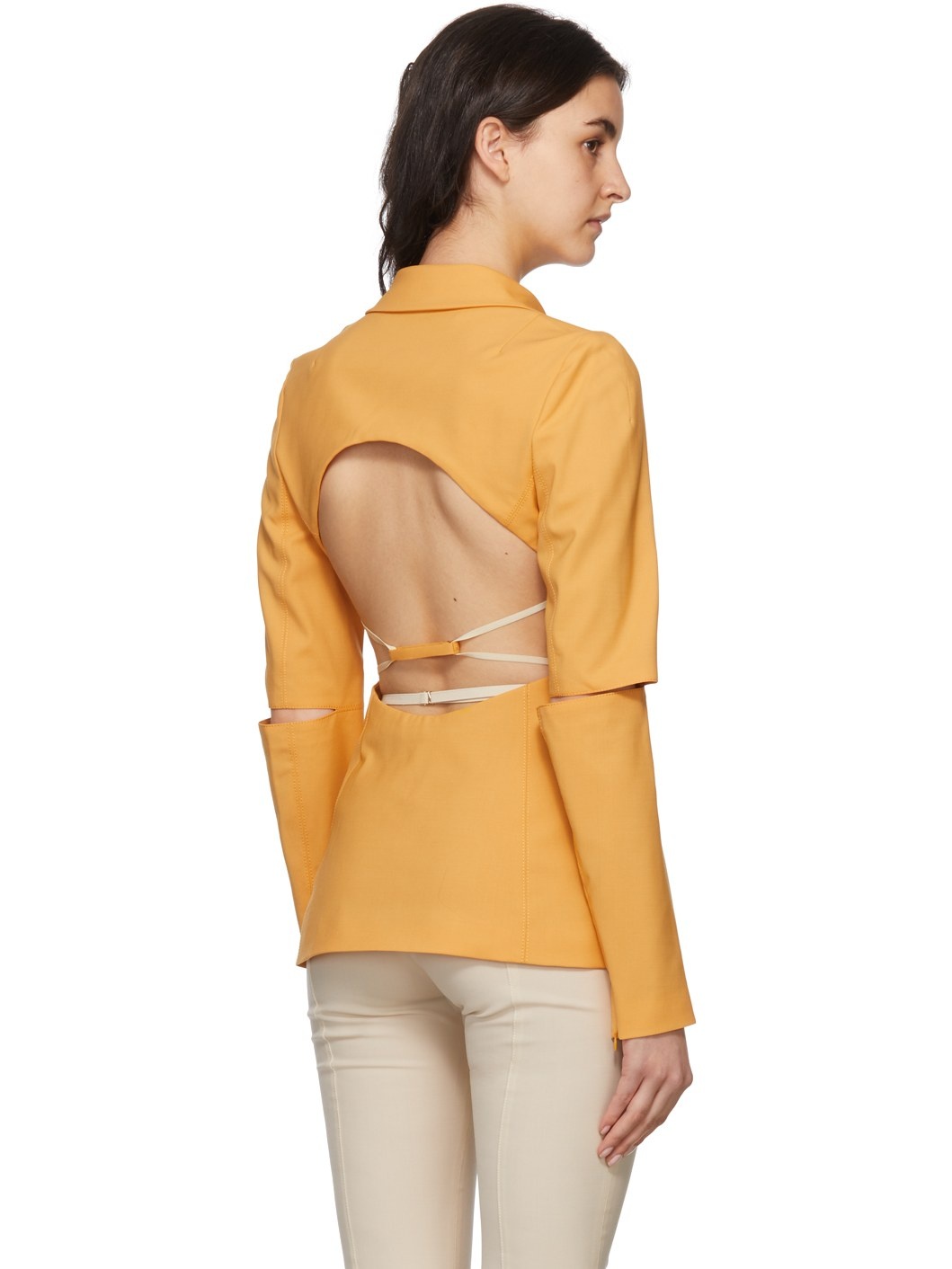 Orange 'La Veste Melo' Blazer - 3