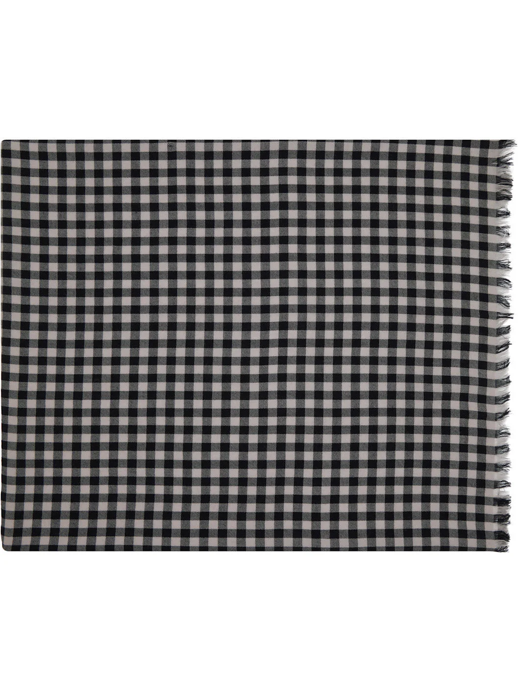 Black Concordians Mini Plaid Scarf - 1