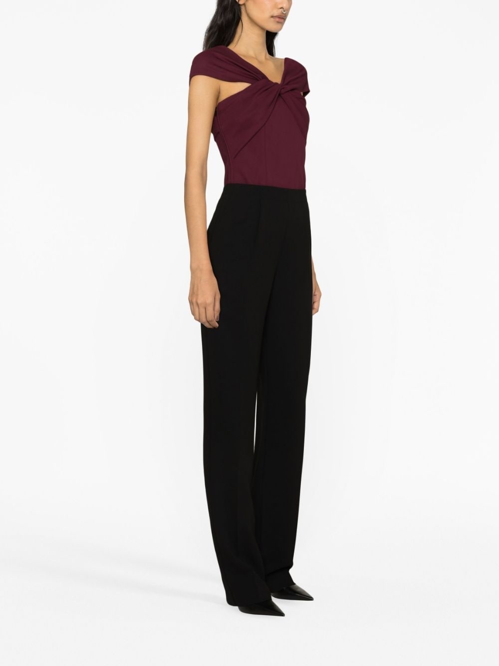 Cady high-rise pleated trousers - 4