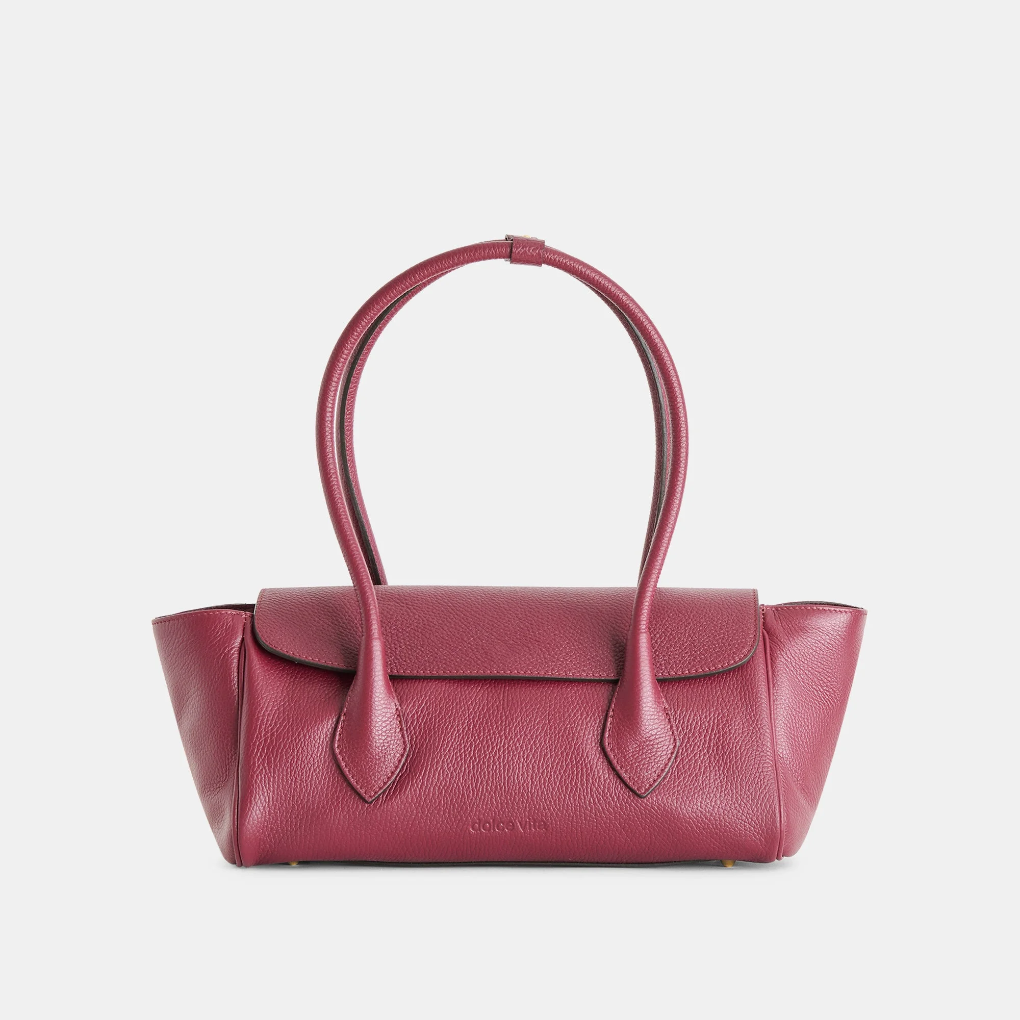IRENE SHOULDER BAG BORDEAUX LEATHER - 1