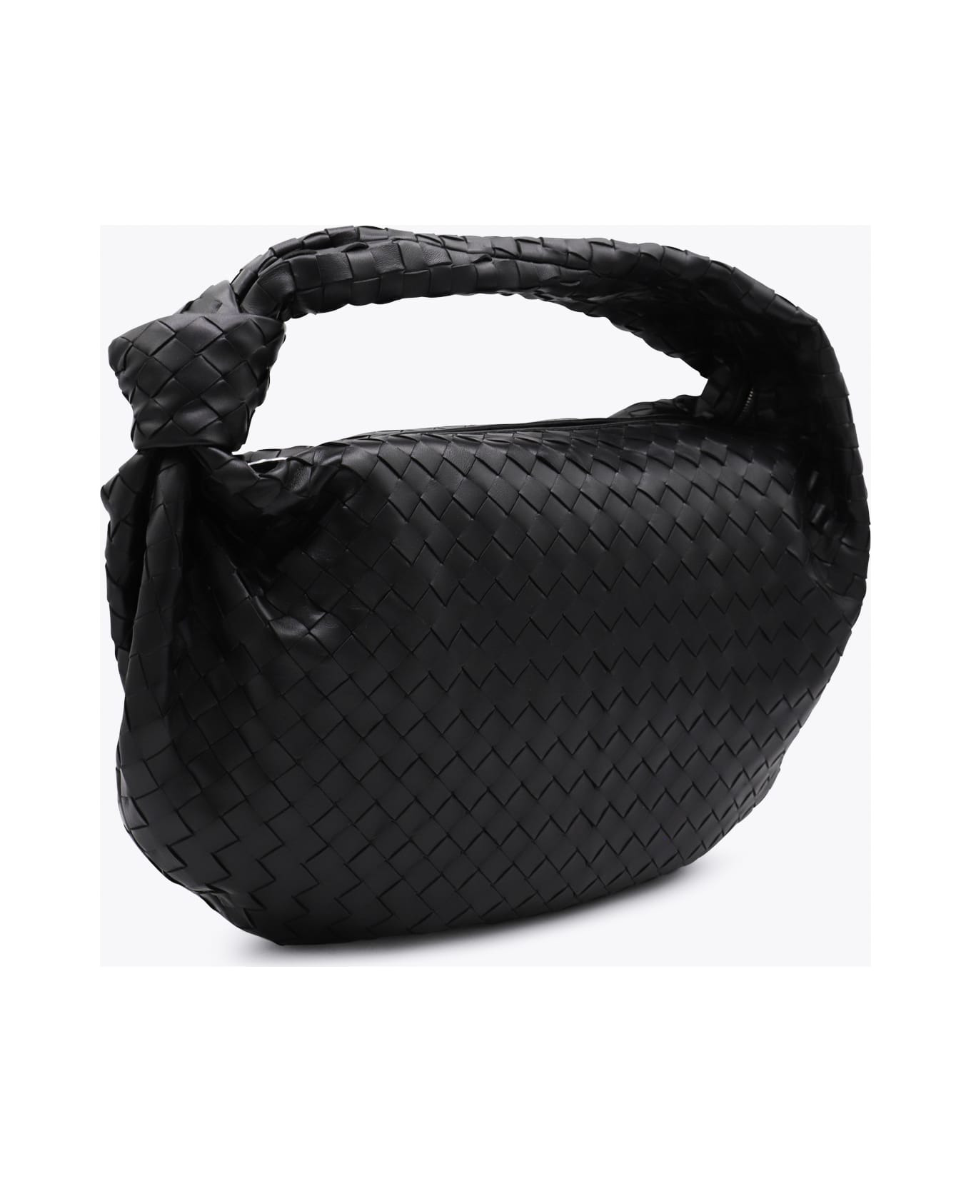 Black Leather Jodie Medium Shoulder Bag - 2