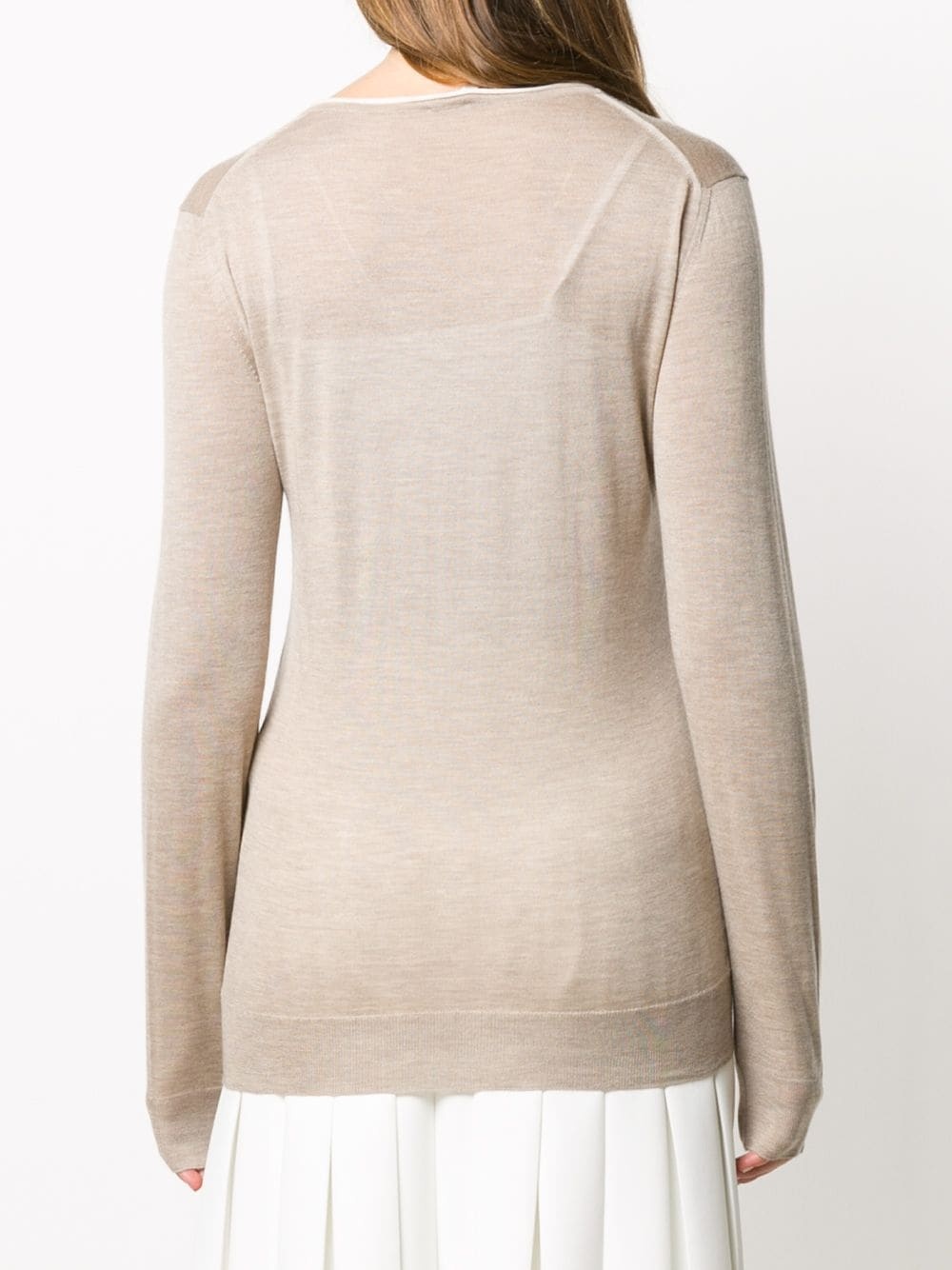 V-neck knitted top - 4