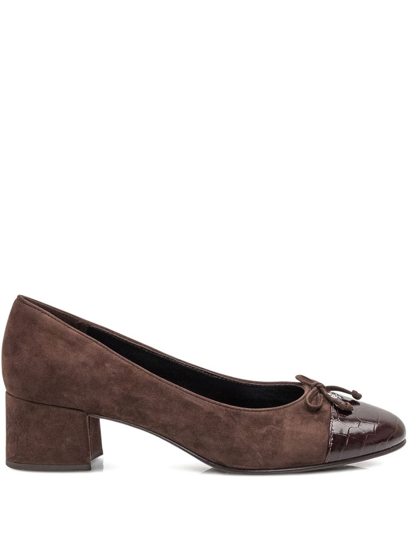 45mm suede heeled pumps 1