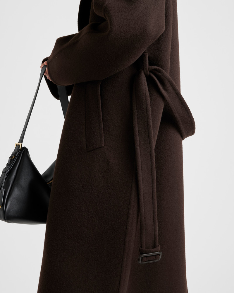 Single-breasted cashgora coat 4