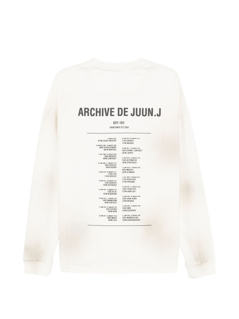JUUN.J logo-embroidered long-sleeve top outlook