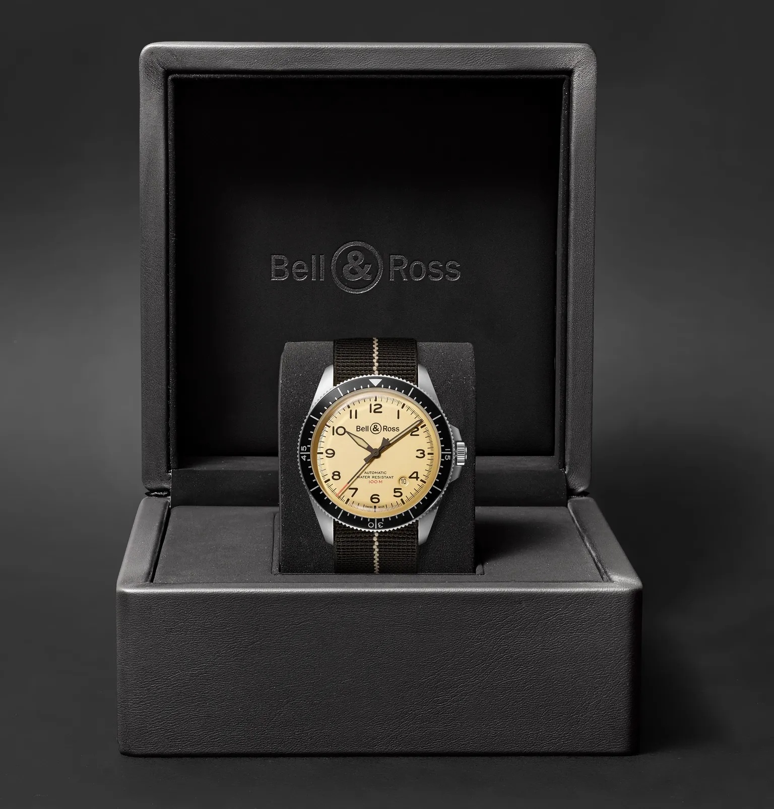 BR V2-92 Limited Edition Automatic 41mm Stainless Steel and Canvas Watch, Ref. No.  BRV292-BEI-ST/SF - 9