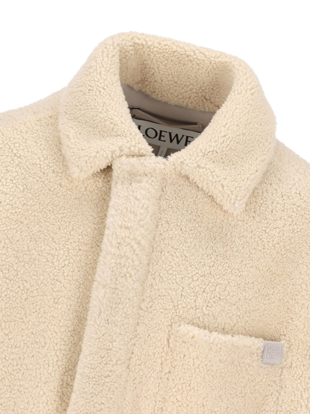 shearling buttoned jacket - 4