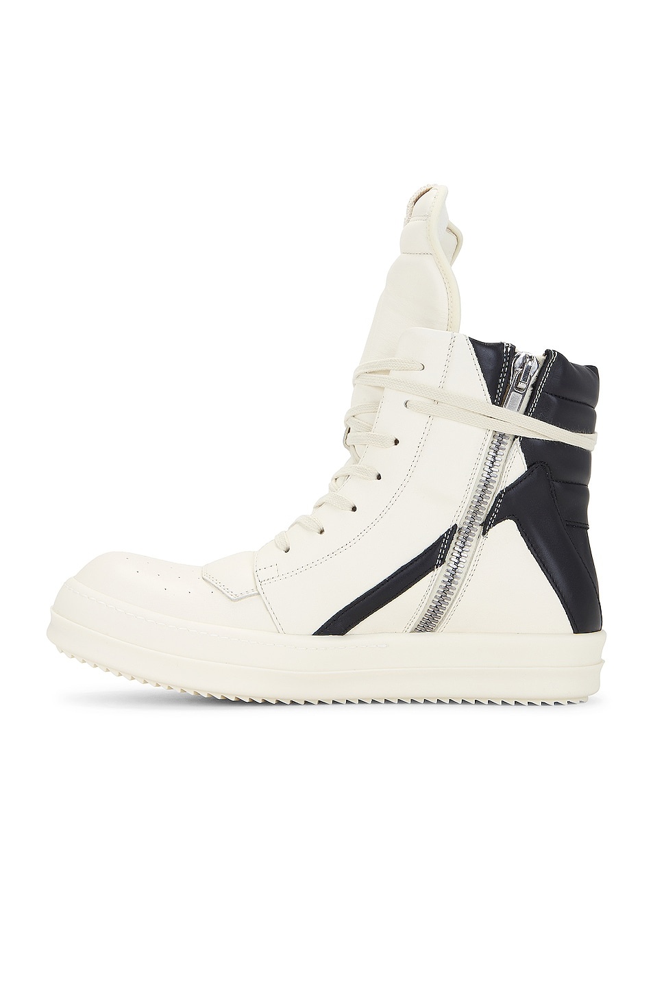 Geobasket Sneaker In Milk & Black - 5