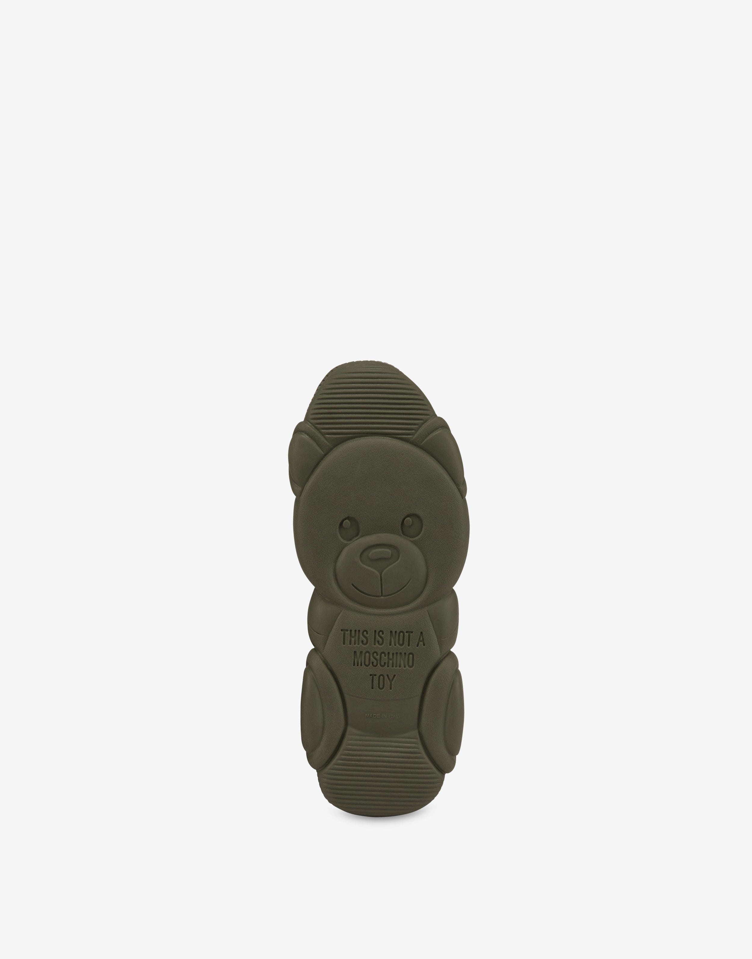 LOGO TAPE MESH AND JERSEY TEDDY SHOES - 4
