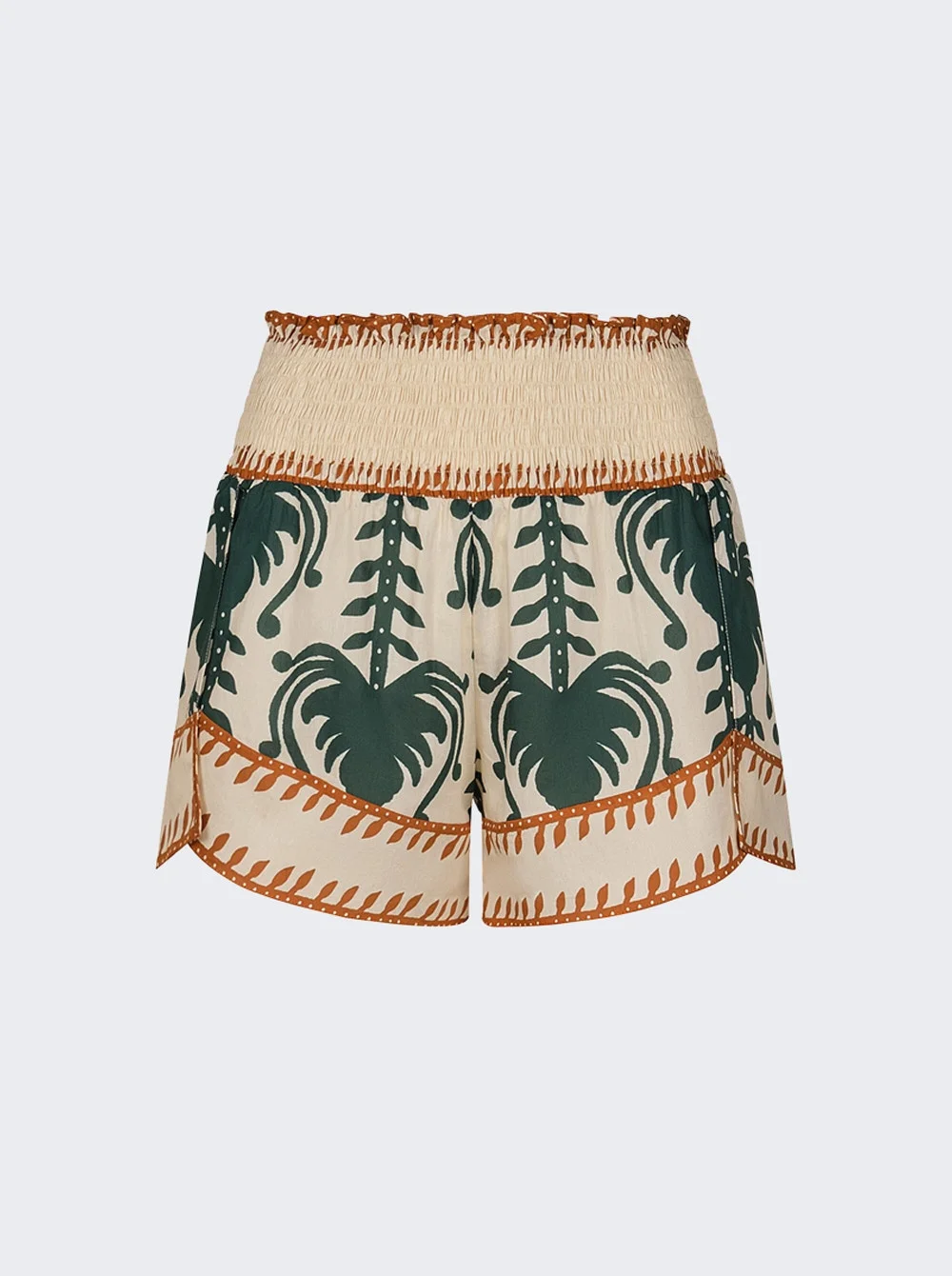 Linka Short Ecru And Green - 1