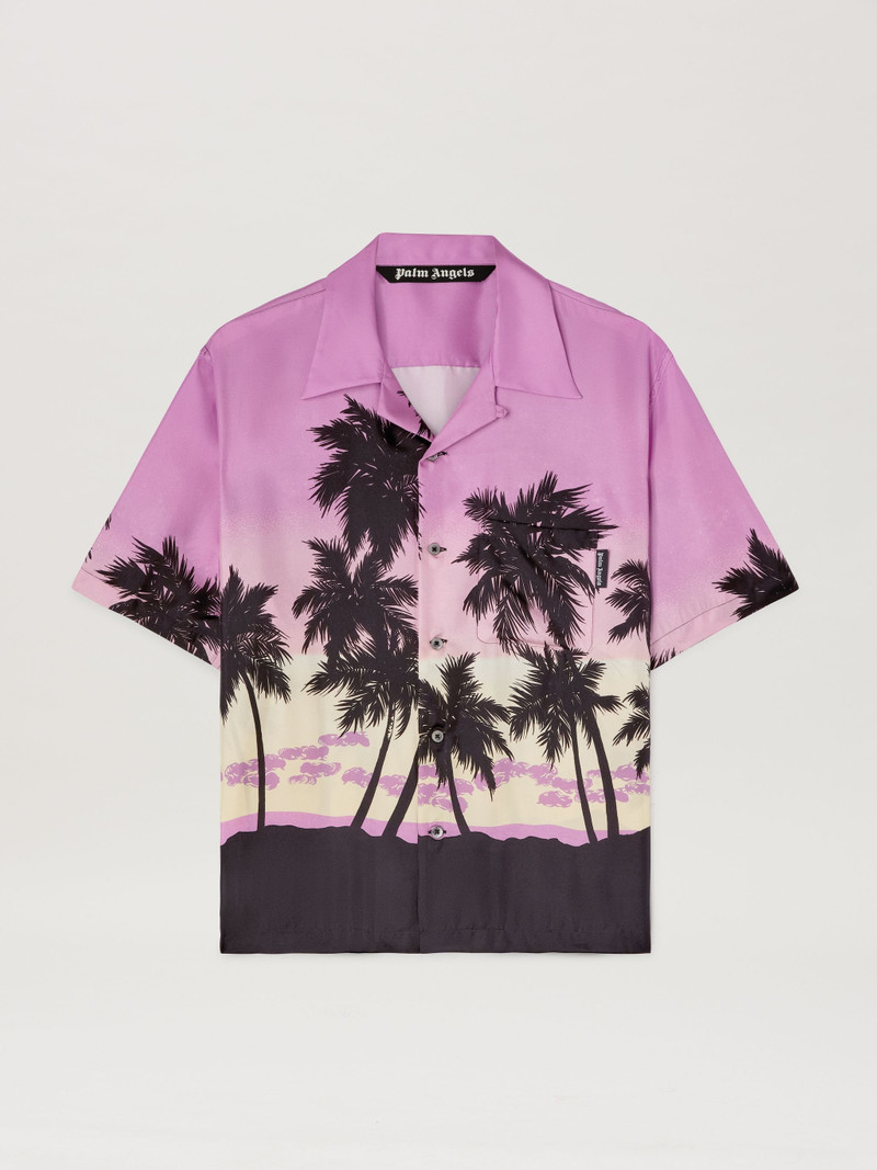 Pink Sunset Bowling Shirt 1