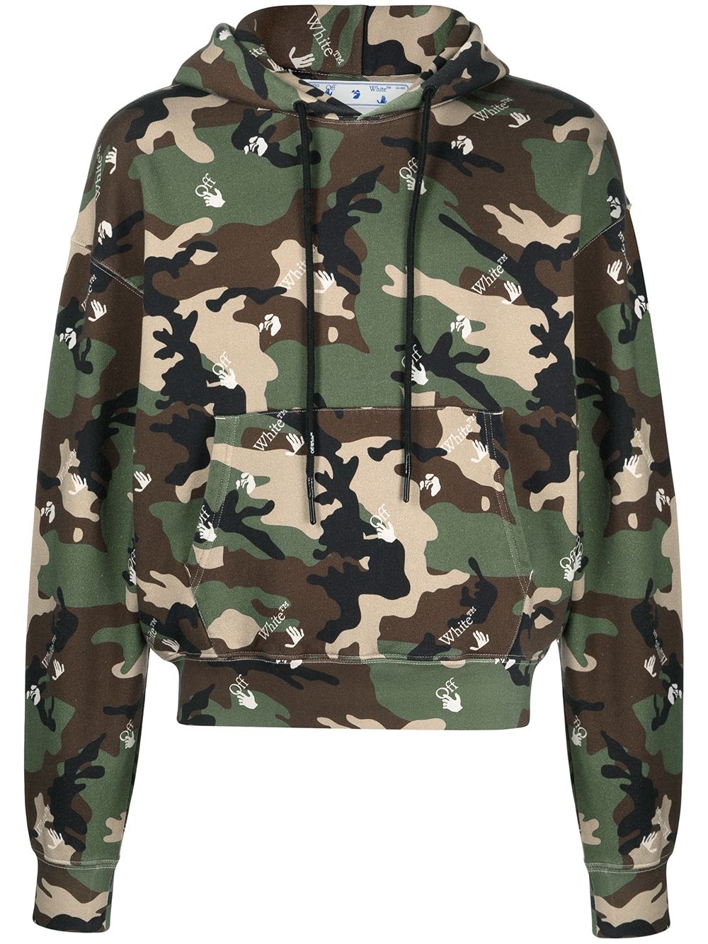 camouflage-print hoodie - 1