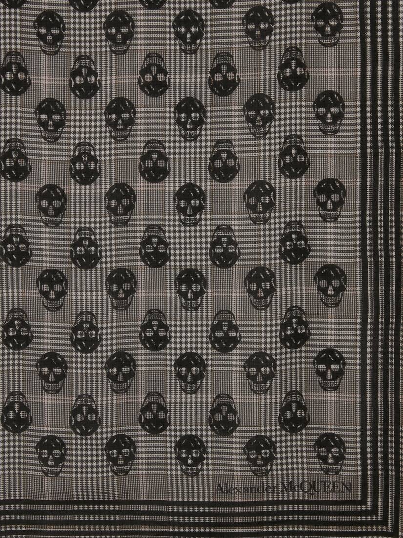 Biker Skull Scarf in Black/ivory - 3
