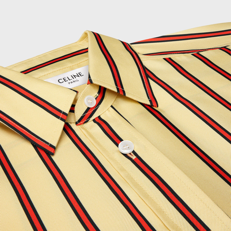 oversized shirt IN striped silk twill 3