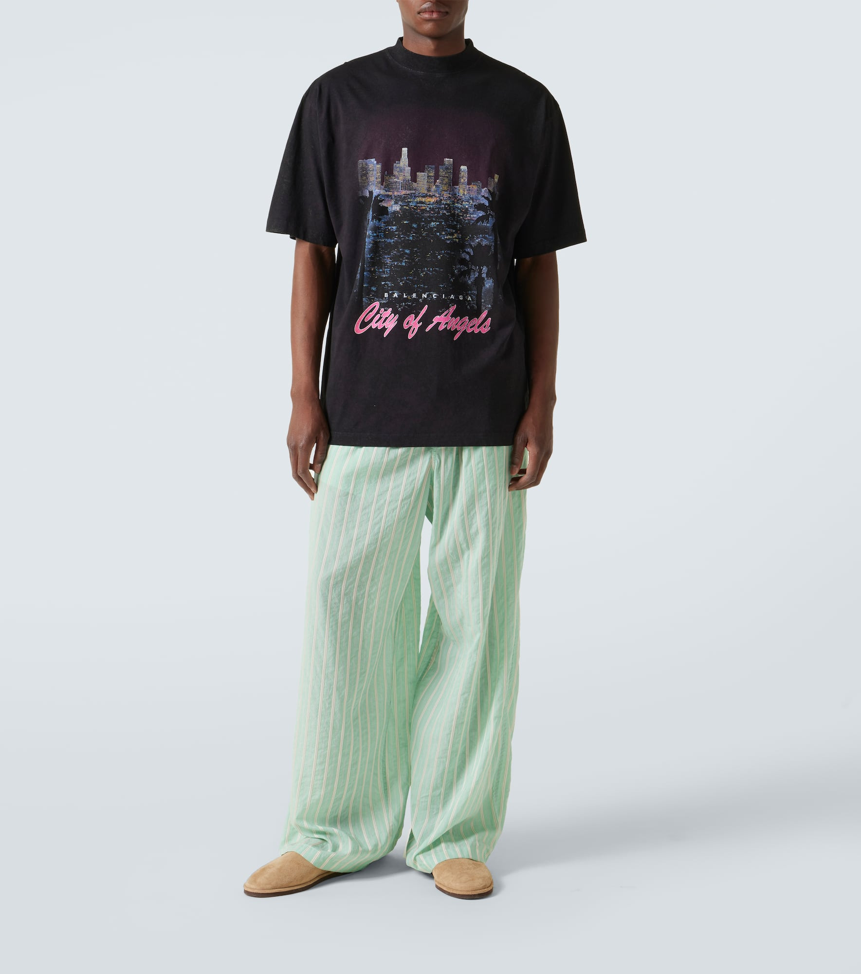 Printed cotton jersey T-shirt - 2