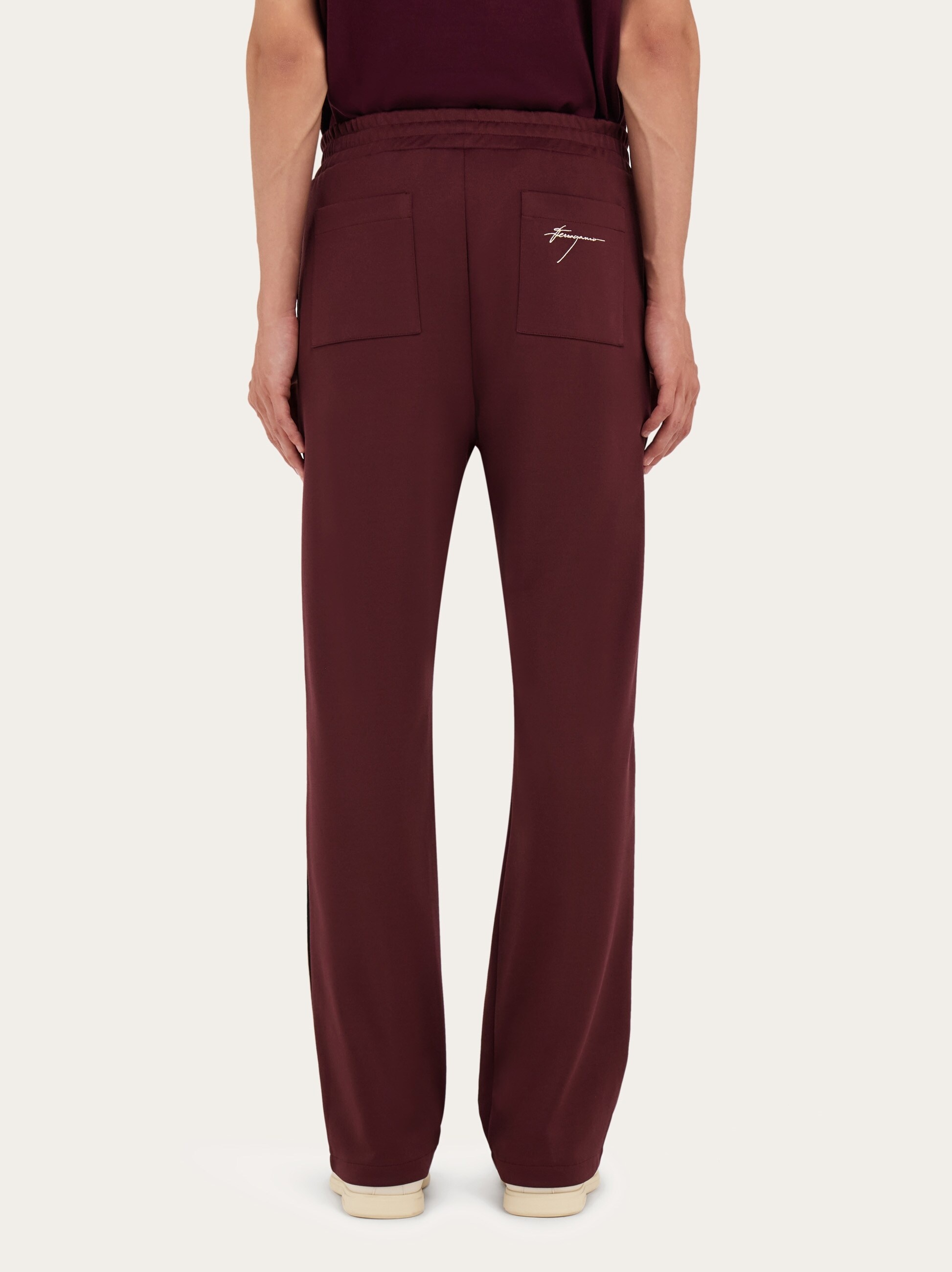 FERRAGAMO Track pants with contrasting stripe | REVERSIBLE
