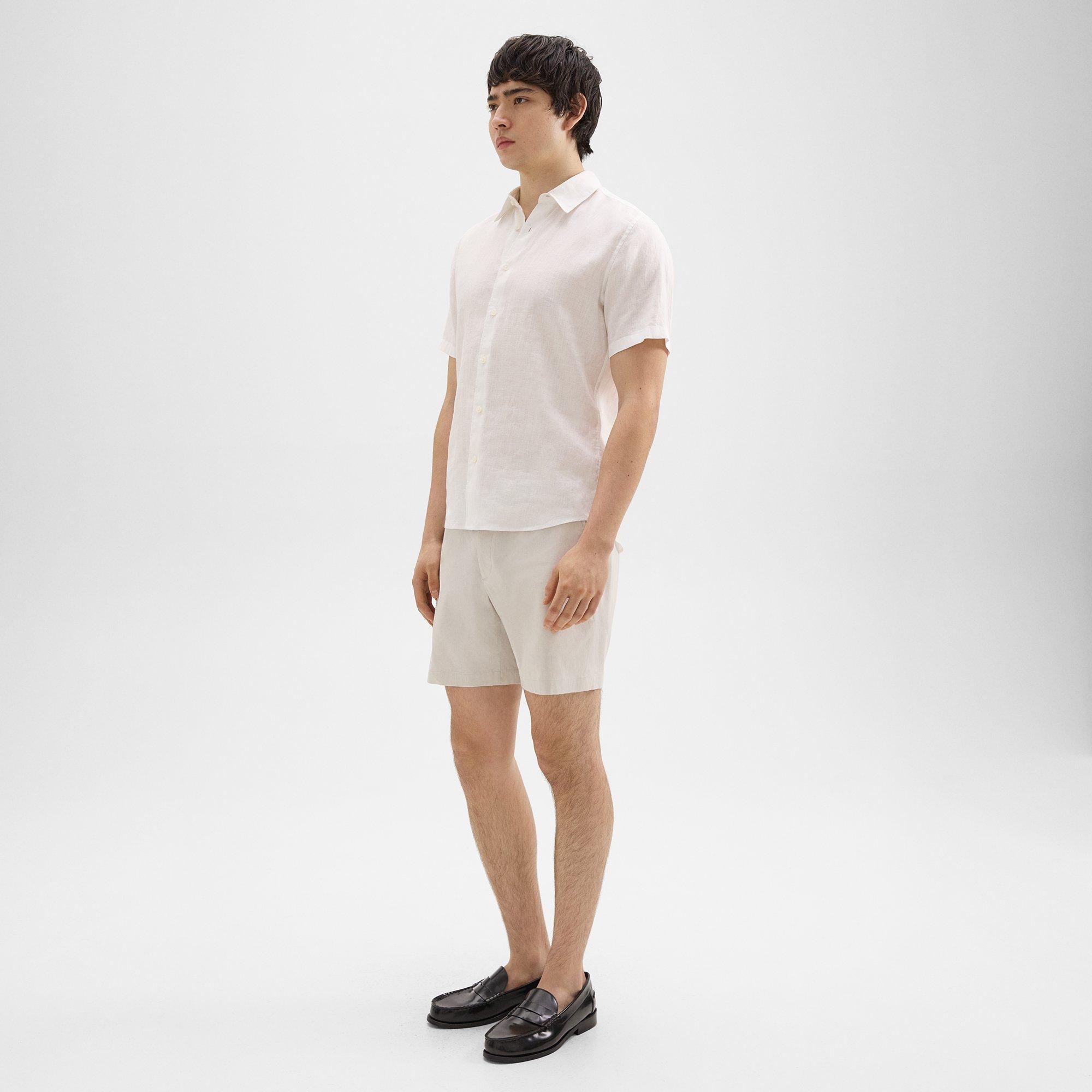 Curtis 7" Drawstring Short in Good Linen - 3