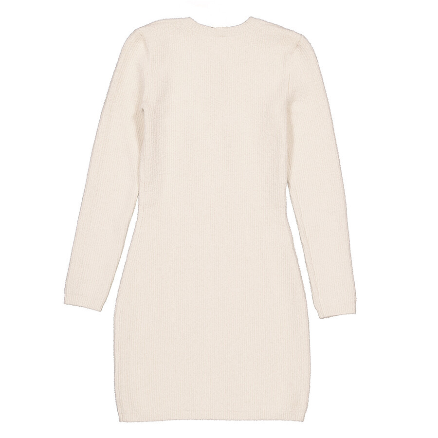 T by Alexander Wang Ladies Vanilla Ice Boucle Cut-Out Knitted Minidress - 6
