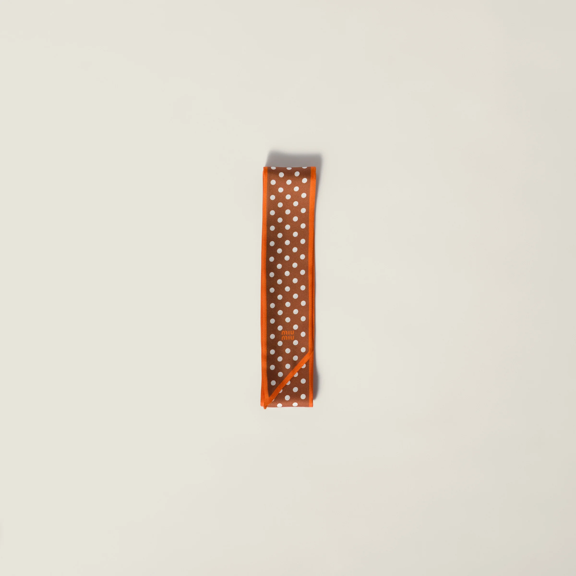 Printed twill scarf - 1