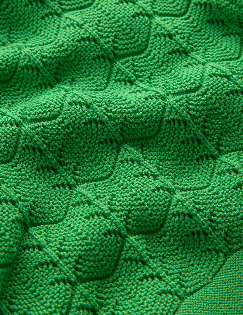 BODEN Knitted Pointelle Shorts-Online Lime outlook