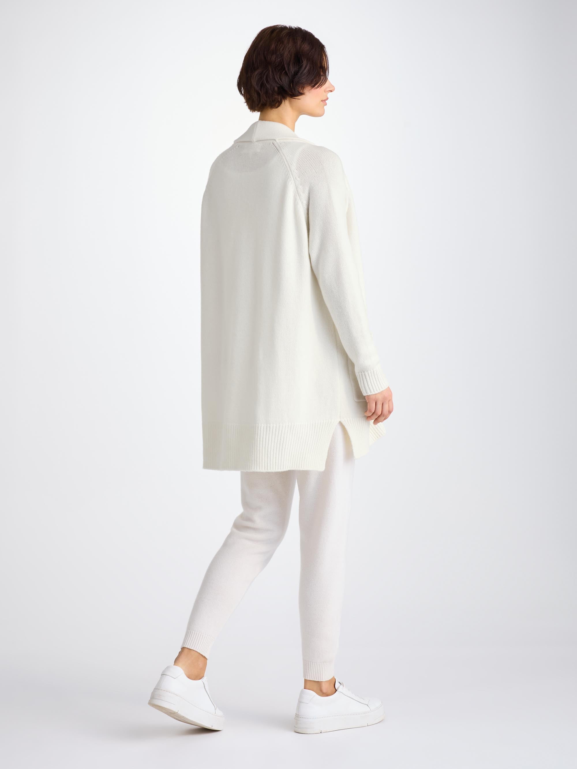 Women's Cardigan Nina Cashmere White - 4