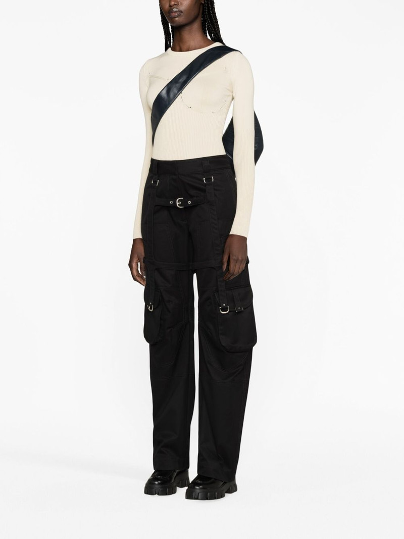 Off-White buckled cotton cargo pants outlook