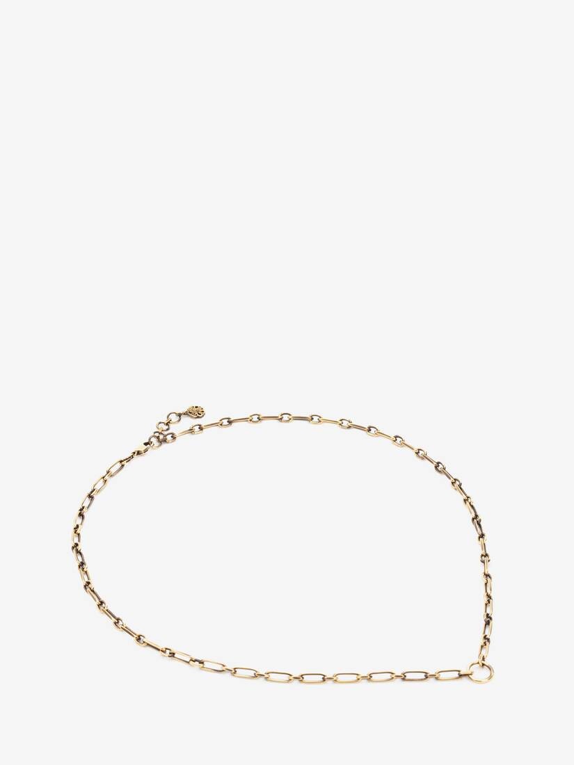 Charm Necklace in Antique Gold - 2