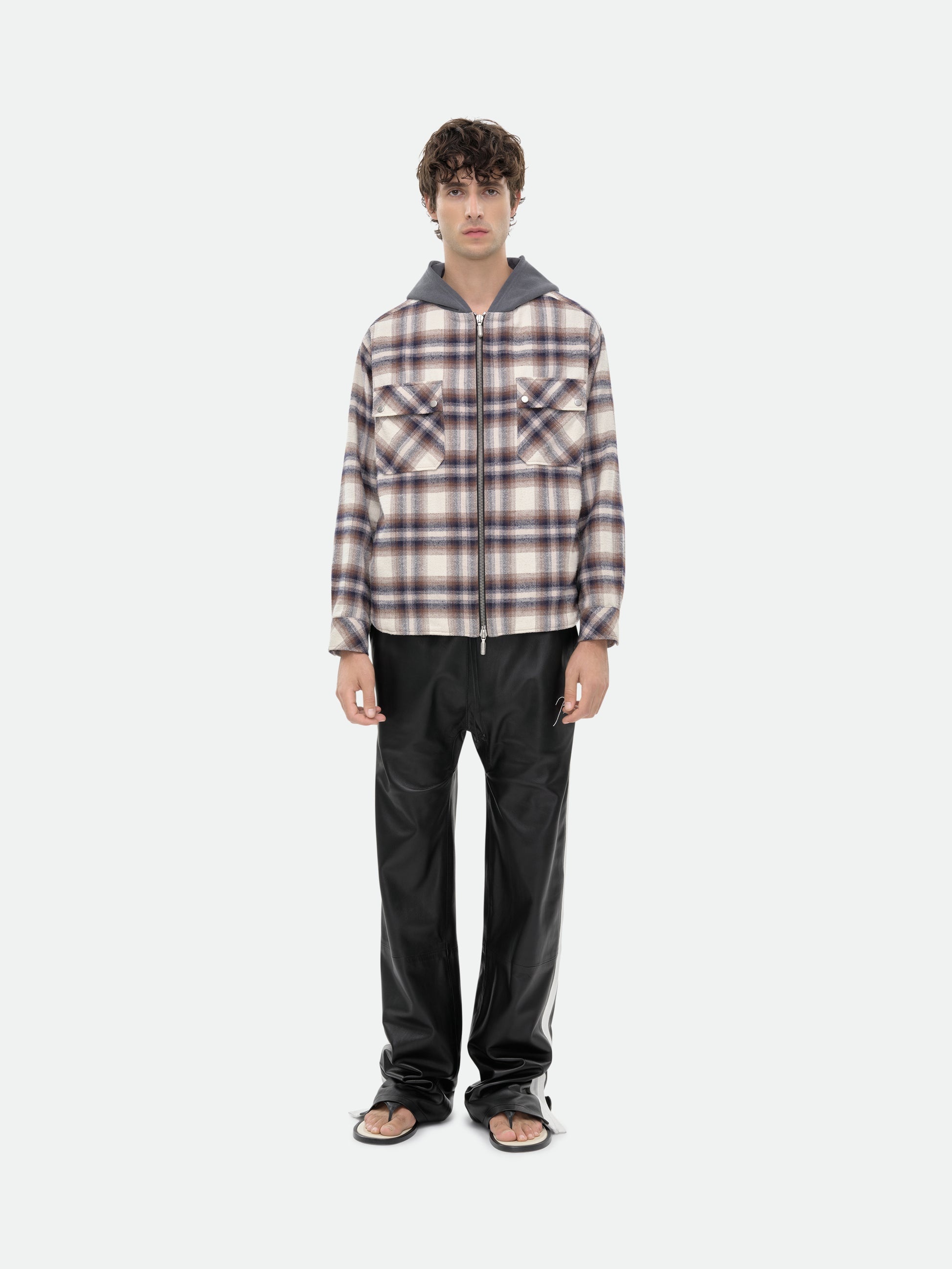 HOODED FLANNEL JACKET - 9
