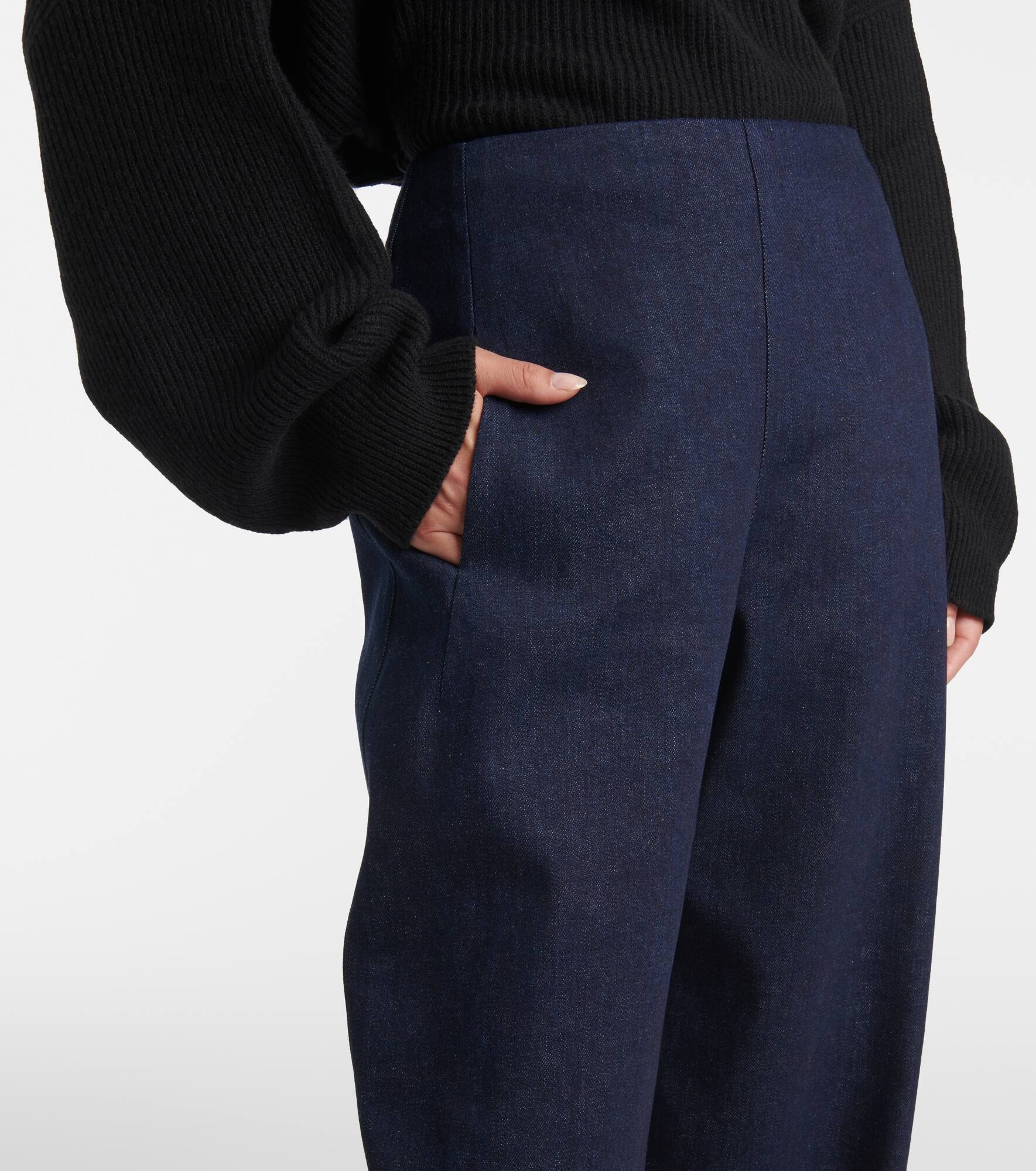Jagger denim straight pants - 4