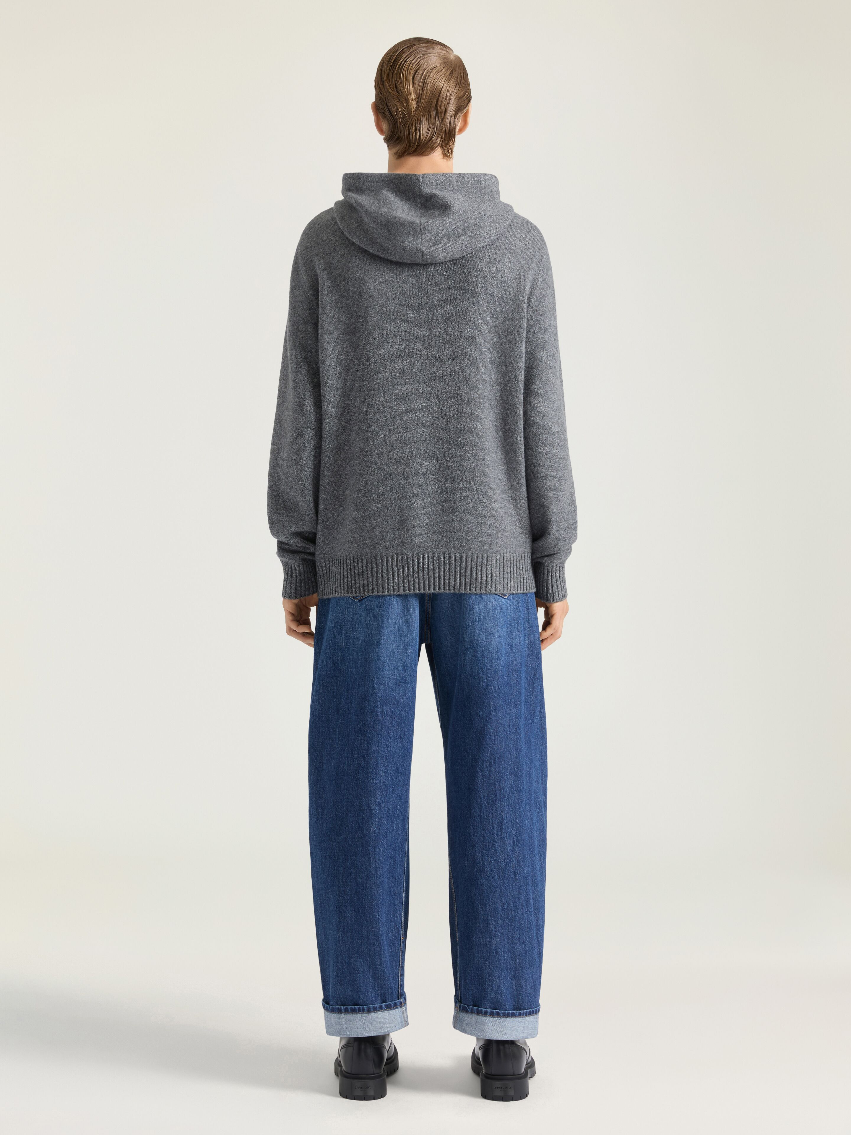 HOODIE IN CASHMERE KNIT - 3