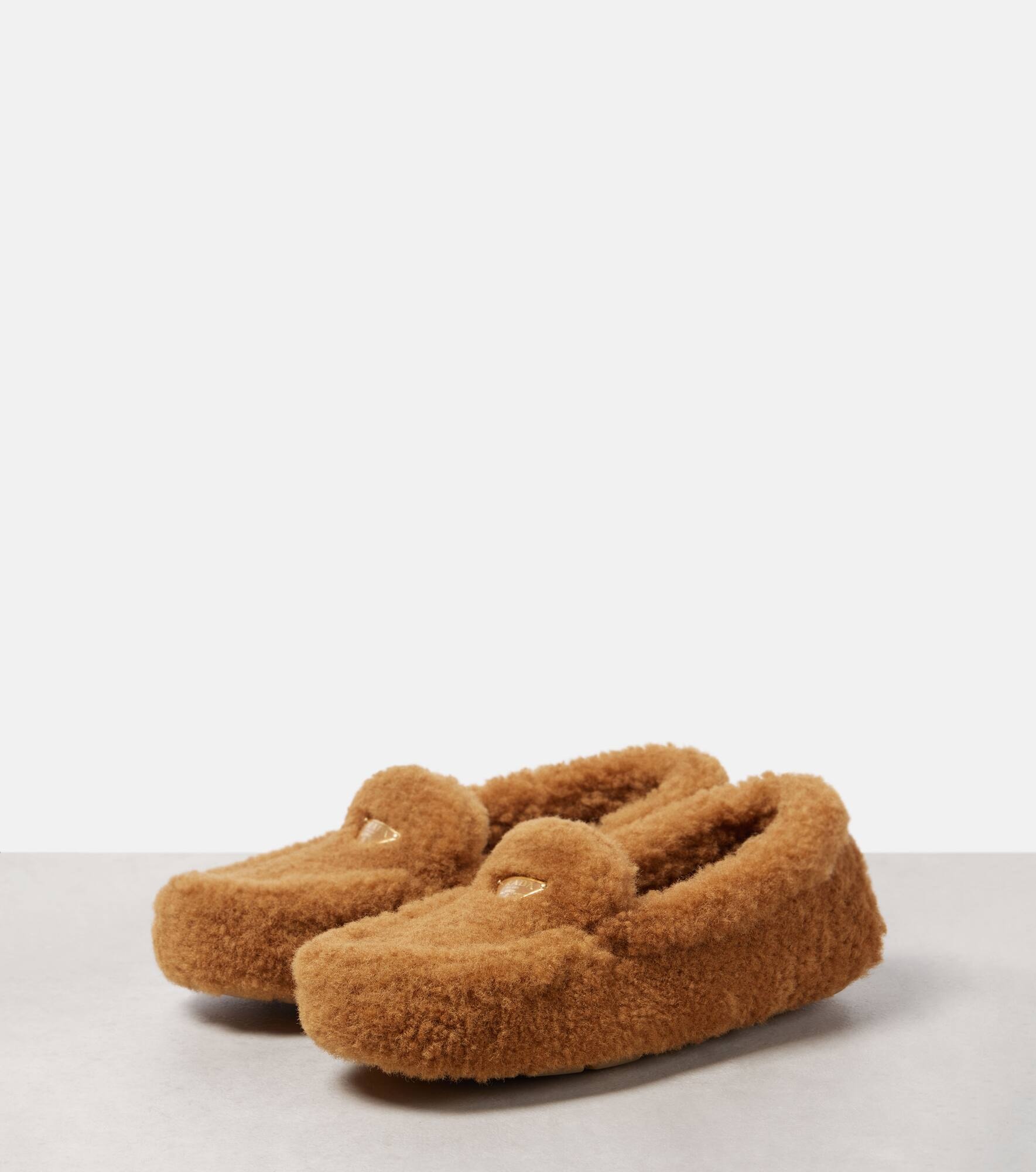 Shearling driving loafers - 4