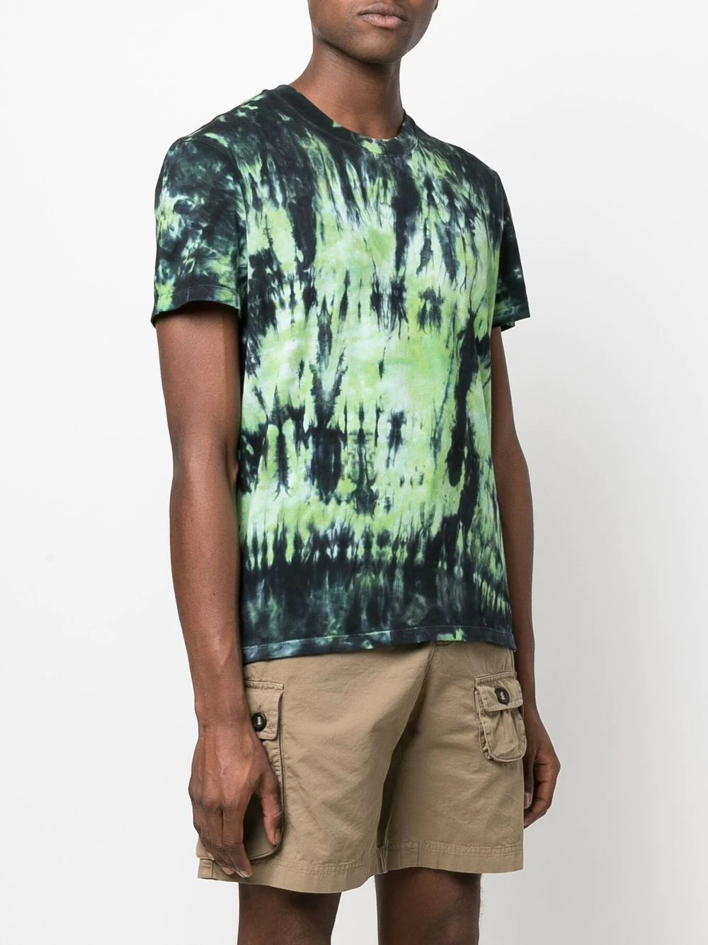 tie dye-print cotton T-shirt - 3