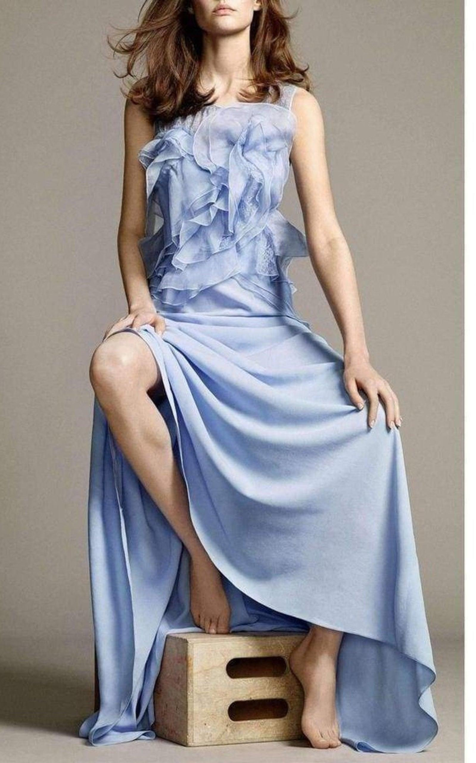 Ruffle Silk Crêpe Gown - 6