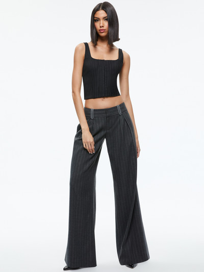 Alice + Olivia ERIC LOW RISE TROUSER outlook