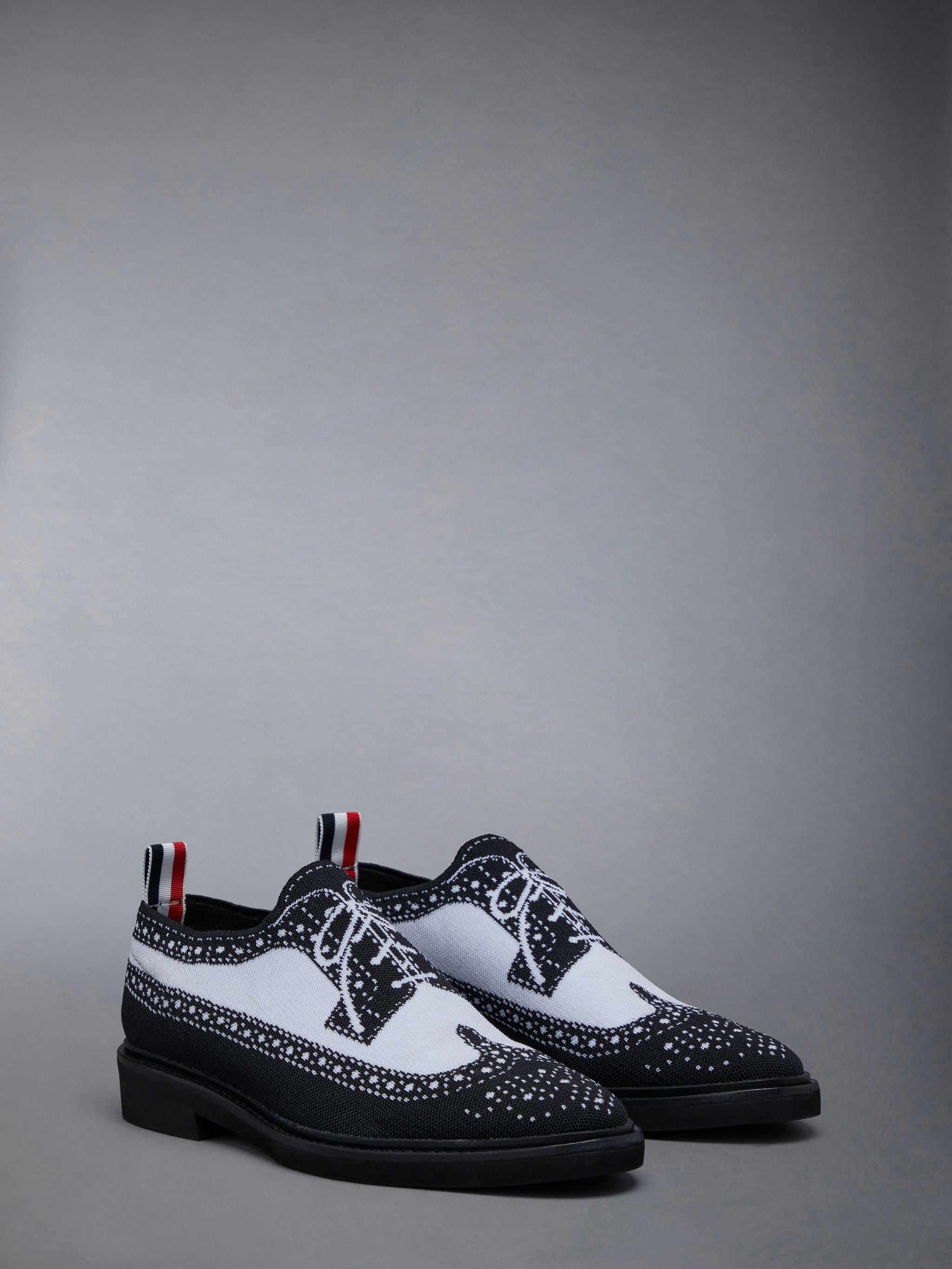 Trompe L'oeil Knit Longwing Micro Sole Brogue - 2