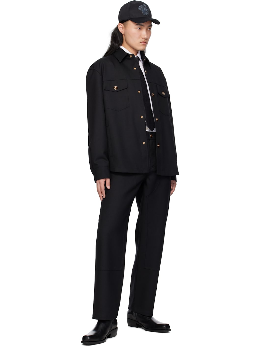 Black Carpenter Trousers - 4