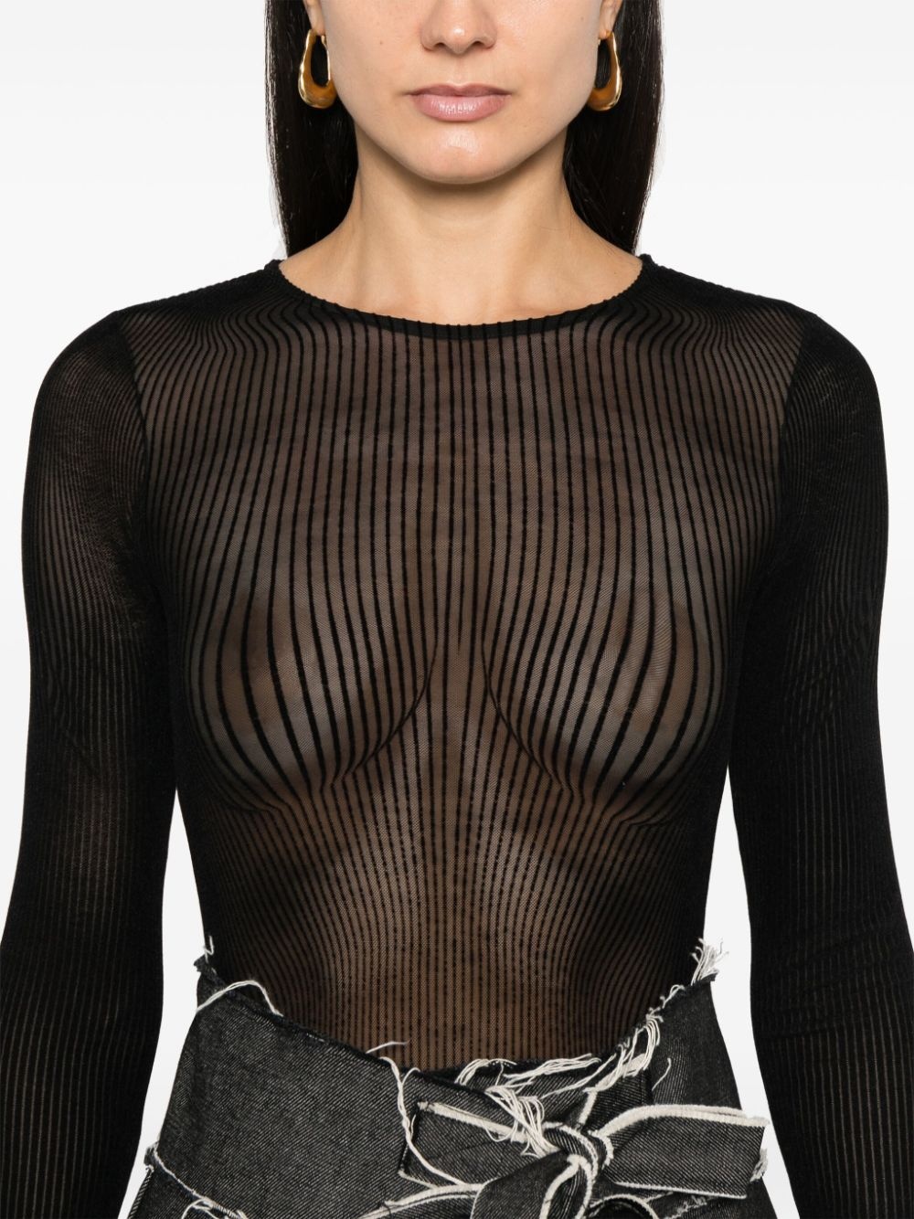 The Morphing pinstripe bodysuit - 5