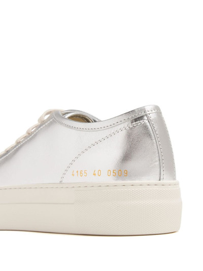 Common Projects Tournament Low metallic-leather sneakers outlook
